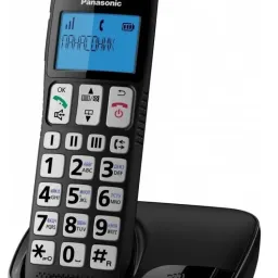 Telefon fără fir Panasonic KX-TGE110UCB, negru