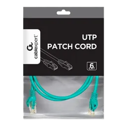 Patch cord Cablexpert PP6U-2M/G, Cat6 UTP, 2m, Verde