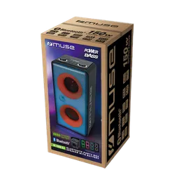 Boxă portabilă MUSE M-1808 DJ, Negru