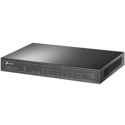 10-port 10/100/1000Mbps POE+ Switch TP-LINK „TL-SG1210P”, 8 PoE+ ports, 63W Budget, SFP, Steel Case