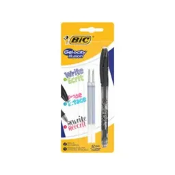 Stilou cu gel BIC Roller Gel-ocity Illusion - roller cu gel termosensibil, + 2 rezerve, negru Bl/3
