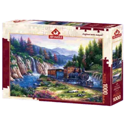 Puzzle Art Puzzle Travel by Train