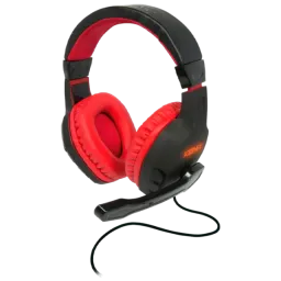 Căști Konix Drakkar Skald Red Black Cu fir/ Gaming