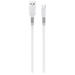 Cablu pentru telefon KDS-65 Rival USB Type-A + USB Type-C 1 m/ White