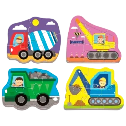 Puzzle Trefl Vehicles on the Costruction Site (36072) Numărul de piese: 18, Vârsta recomandată: 2+