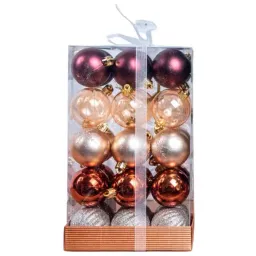 Jucării pentru brad Global Christmas DS11772 5 cm/ Bordo