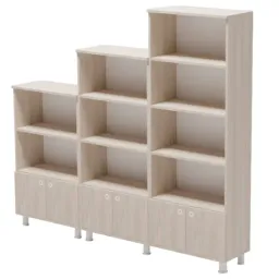 Dulap cu polițe Smartex Set 187.3 x 210 x 35/ PAL/ Stejar deschis