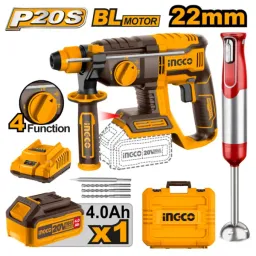 Ciocan rotopercutor INGCO CRHLI202081+COSLI2402