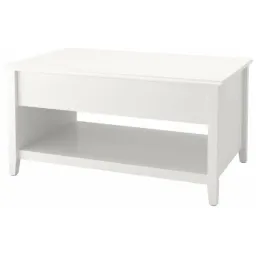 IKEA VITTERYD Masuta cafea reglabila, alb, 97 cm