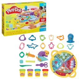 Joc de masă Hasbro Play-Doh Fold N Go Playmat 3+/ Dezvoltare