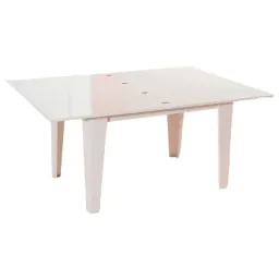 Masă de bucătărie extensibilă Moda Life Bianco PAL/ White