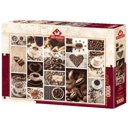 Puzzle Art Puzzle Coffee Beans 15+/ Numărul de piese: 1000
