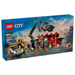 Constructor LEGO Scrapyard with Cars Depozit/ Multicolor
