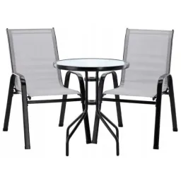 Set mobilă terasă GardenLine SAD5901 Metal/ Sticlă/ Plastic/ Gray