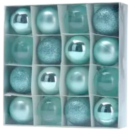 Jucării pentru brad Christmas 34441 4 cm/ Teal