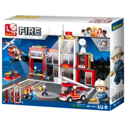 Constructor Sluban Fire Station Pompieri/ Orange