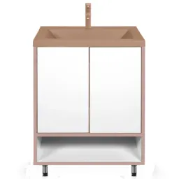 Dulap cu lavoar Montebella Eclipse Pe podea / PAL / Beige