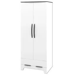 Dulap Linear Neman MN-128-13 81 x 63 x 200 / PAL / Alb luciu