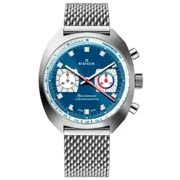 Ceas de mână pentru bărbați Edox 08202-3BU-BUIN Mecanic / 41 mm