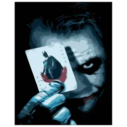 Pictură pe numere Strateg Joker cu cărți HH071