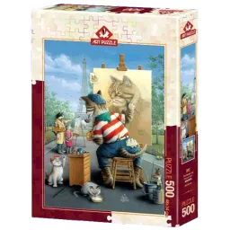 Puzzle Art Puzzle Painter Cat