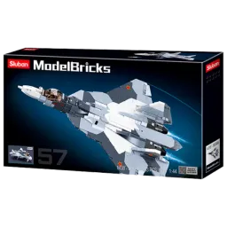 Constructor Sluban Su-57 Fighter Avion/ Gray