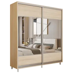 Dulap pentru haine Glisant Mobildor-Lux ARON 2300 K1 3025 230 x 60 x 220 / PAL / Stejar Sonoma