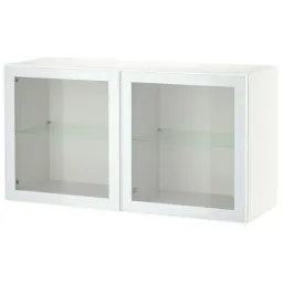 Dulap suspendat Ikea Besta 60x42x38 (Alb/Lappviken Gri Deschis-Bej)