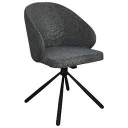 Scaun de bucătărie Mobiland Patya Glow 06 Stofă/ Dark Gray Black