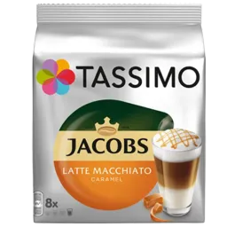 Cafea Jacobs Latte Macchiato Caramel Capsule/ Tassimo/ 8 capsule