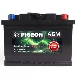Acumulator auto Pigeon EFB START STOP 600A / 60 Ah