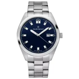 Ceas de mână pentru bărbați Claude Bernard 53019 3M BUIDN Cuarț/ 44 mm