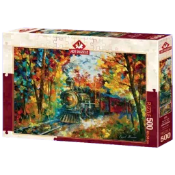 Puzzle Art Puzzle Autumn Train