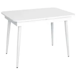 Masă de bucătărie extensibilă Evelin DT 432-1R WH PAL/ White