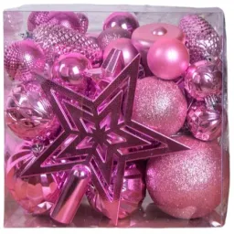 Jucării pentru brad Global Christmas DS11629 4 cm/ Violet