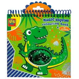 Set de creație SES Magic Sequins Colouring Book 00116S 3+/ Multicolor