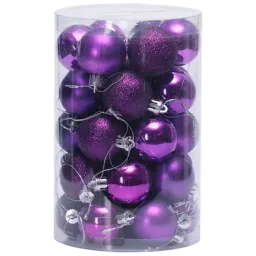 Jucării pentru brad Christmas NY30 4 cm/ Purple