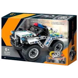 Constructor XTech Pull Back Police Car