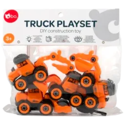 Set de mașini Bo. Truck playset Builder 8015ML / / Gray Orange