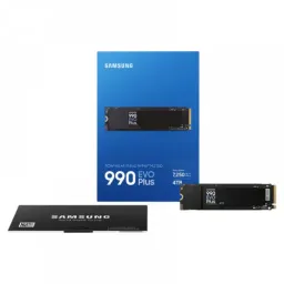 Ssd samsung 4tb ssd pcie 4.0 x4 nvme 2.0 m.2 type 2280  990 evo plus mz-v9s4t0bw, read 7250mb/s, write 6300mb/s (solid state drive intern ssd/внутрений высокоскоростной накопитель ssd)