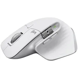 Logitech MX Master 3s Pale Gray Wireless Mouse, 2.4GHz Wireless+Bluetooth, Darkfield high precision, USB Unifying Receiver, Rechargeable Li-Po (500 mAh) battery, 910-006560 (mouse fara fir/беспроводная мышь)