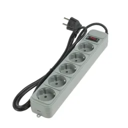 Surge Protector Gembird SPG3-B-6C, Grey
