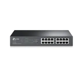 16-port Gigabit Smart PoE+ Switch, TP-LINK "TL-SG1016PE" 16 10/100/1000Mbps RJ45 ports Equipped with 8 PoE+ supported ports to transfer data and power over a single cable With a total PoE power budget
