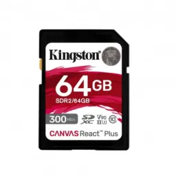 Card de memorie SD 64GB Kingston Canvas React Plus SDR2/64GB