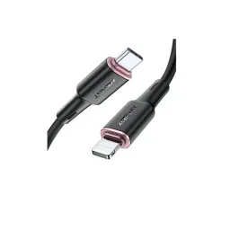 Cablu USB Type-C to Lightning 1.2m, Acefast C2-01, 3A, Black