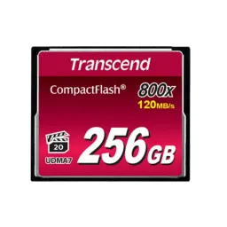 Карта CompactFlash 256 ГБ 800X, Transcend TS256GCF800