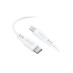 Кабель USB Type-C to Lightning 1.2m, Acefast C3-01, 3A, White