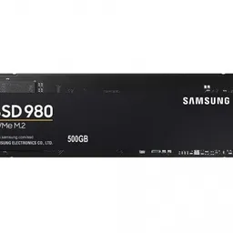 M.2 NVMe SSD 500GB  Samsung SSD 980, PCIe3.0 x4 / NVMe1.4, M2 Type 2280 form factor, Seq. Read  3100 MB/s, Seq. Write  2600 MB/s, Max Random 4k  Read /Write  400K/470K IOPS, Samsung Pablo Controller, 512MB LPDDR4, V-NAND 3-bit MLC
