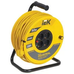 Prelungitor pe tambur IEK WKP15-16-04-50 50 m Yellow