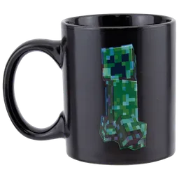 Cană Paladone Minecraft Creeper Heat Change Black 312 ml